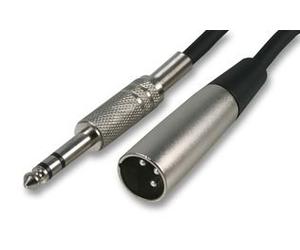 Pro Signal 5m 6.35mm (¼) Stereo Jack to 3-Pin XLR Microphone Lead - Balanced Audio Cable, Pure Copper, Nickel-Plated Connectors, Black (PSG01349)