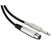 Pro Signal 6.35mm (1/4") Mono Jack Plug to 3-Pin XLR Socket Lead, 1m - Audio Cable for Microphones & Line-Level Signals - PSG01214