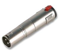 Pro Signal 6.35mm (¼) Jack Socket to XLR Plug Adaptor - Locking Audio Connector - PSG01293