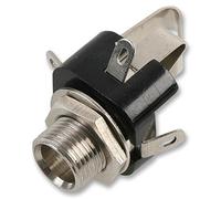 PRO SIGNAL 6.35mm Stereo Jack Socket Chassis Mount - 2 Pack - 3 Contacts - PSG08294