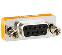 Pro Signal 9 Pin Mini Null Modem Adaptor Male to Female - Compact RS232 Serial Gender Changer with Gold-Plated Contacts