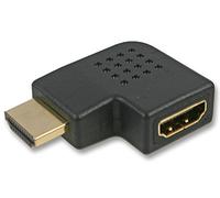 Pro Signal 90° HDMI Adaptor - Left/Right Angled HDMI Plug to Socket, Gold-Plated, Compact Design - PSG03507
