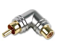 PRO SIGNAL 90° Phono Adaptor - Right Angle RCA Connector with Gold-Plated Contacts - PSG01719