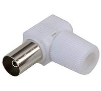 PRO SIGNAL 90° TV Coax Socket - Screw Termination, Right Angle, RG6