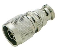Pro Signal BNC Plug to N Type Plug Adaptor, 75 Ohm - Nickel Plated Brass Body - PSG04258