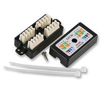 PRO SIGNAL Cat5e Inline Coupler - Black - UTP RJ45 Wiring Box for 4-Pair Twisted Cable - BT-855BLK