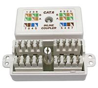 PRO SIGNAL Cat6 Inline Coupler - White - Tool-Free UTP RJ45 Wiring Box - BT-856WHT