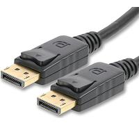 Pro Signal DisplayPort 1.2 Male to Male Lead - 2m, Gold-Plated Connectors, Black - PSG90423