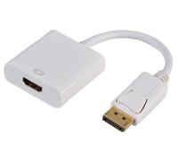PRO SIGNAL - DisplayPort Male-to-HDMI Female Adaptor, White