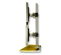 PRO SIGNAL Dual Vertical Monitor Desk Mount - VESA 75/100, Max Load 10kg per Screen, C-Clamp Bracket - PSG08385 / PSG02578