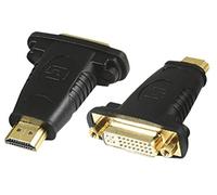 Pro Signal DVI 24+5 Socket to HDMI Plug Adaptor - Gold-Plated Connectors with Screw Terminals PSG03954