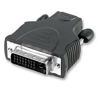 Pro Signal DVI-D Plug to HDMI Socket Adaptor - Moulded 19-Pin to 25-Pin Connector with Nickel-Plated Contacts PSG02581