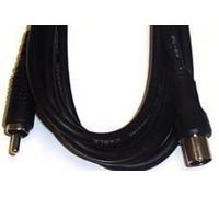 PRO SIGNAL JR9007/3C2V/2M BLACK-ROHS Phono (RCA) Plug to Coaxial TV Plug Lead, 2m Black