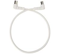 PRO SIGNAL JR9008A/0.5M WHITE-ROHS TV Aerial Lead, 90 Degree Coax Plug to 90 Degree Coax Socket 0.5m White