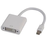 PRO SIGNAL Mini DisplayPort to DVI Female Adaptor 165mm | Mini DisplayPort to DVI adaptor supporting Full HD resolutions up to 1920 x 1080 at 60Hz.