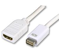 Pro Signal Mini DVI Male to HDMI Female Adaptor - 30cm Cable, Full HD 1080p Video