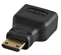 Pro Signal Mini HDMI Plug to HDMI Socket Adaptor - Gold-Plated, Standard HDMI A to Mini HDMI C