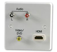 PRO SIGNAL PELR0060 1-Gang AV Wallplate with 1x HDMI Female to Female Connector
