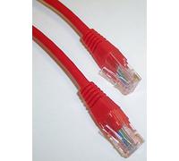 PRO SIGNAL PS11298 RJ45 Male to Male Cat5e UTP Ethernet Patch Lead, 0.2m Red