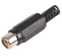 Pro Signal PS11517 Black Inline Phono Sockets, Pack of 10