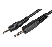 Pro Signal PSG00039 3.5mm Mono Jack Plug to 2.5mm Mono Jack Plug Lead, 1.5m, Black