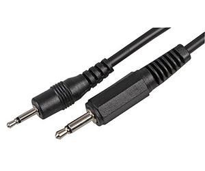 Pro Signal PSG00039 3.5mm Mono Jack Plug to 2.5mm Mono Jack Plug Lead - 1.5m, Black
