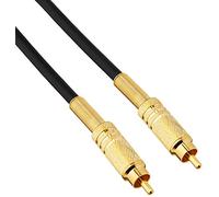 Pro Signal PSG00456 Phono (RCA) Male to Male Lead with RG59 Cable, 5m, Black