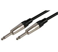 "Pro Signal PSG01302 Loudspeaker Lead, 6.35mm (1/4") Jack to Jack, 10m, Black"
