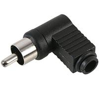 PRO SIGNAL PSG01639 Plug Audio Phono Right Angle Black, 10 Pack