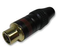 PRO SIGNAL PSG01776 Phono Socket, Black/Red Audio Connector