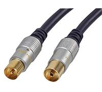 Pro Signal PSG02709 HQ Fly Lead, Coaxial Male to Female, 5m, Black