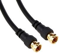 Pro Signal PSG03075 F Plug to F Plug Satellite Lead, RG59, 0.5m Black