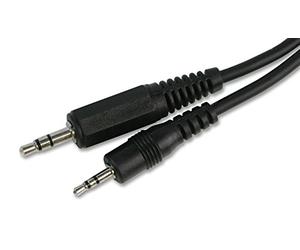 Pro Signal PSG03107 3.5mm to 2.5mm Stereo Jack Plug to Plug Lead, 1m, Black