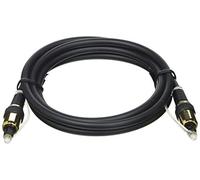 PRO SIGNAL PSG03160 HQ TOSLink Optical Audio Lead with Metal Housing, 1.5m, Black
