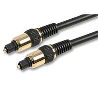 Pro Signal PSG03161 HQ TOSLink Optical Audio Lead with Metal Housing, 2m, Black