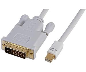 Pro Signal PSG04014 Mini DisplayPort to DVI-D Male to Male Lead, 0.5m, White