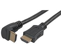 Pro Signal PSG04132 HDMI Lead with Ethernet, Male to Right Angled Male, 2m Black