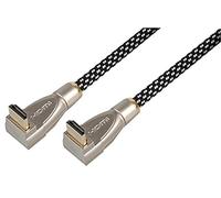 PRO SIGNAL PSG04150 HDMI Lead with Ethernet, Male Right Angle to Male Right Angle, Nylon Jacket, 4m