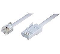 Pro Signal PSG04200 RJ11 to BT Plug (431A) Extension Lead, White, 15m