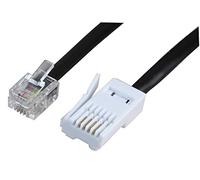 Pro Signal PSG04204 RJ11 to UK Phone Plug (431A) Extension Lead, Black, 10m