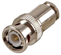 PRO SIGNAL PSG04247 75Ω BNC Clamp-On Plug for RG59/U Cable - Nickel-Plated, Go
