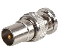 Pro Signal PSG04263 BNC Plug to TV Coaxial Socket Adaptor, Nickel Plated Brass Body