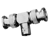 Pro Signal PSG04271 BNC Socket to 2x BNC Plugs Tee Adaptor, Nickel Plated Brass Body