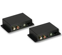 PRO SIGNAL PSG08200 Stereo Audio Over Cat5 Extend Stereo Audio Signals Up to 180m with Dual Connectivity Options