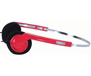 Pro Signal PSG08467 Classic 80s-Style Stereo Headphones - Red