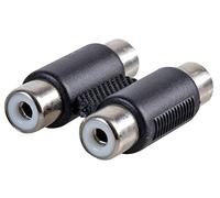 Pro Signal PSG08637 2x RCA Phono Sockets To 2x RCA Phono Sockets Coupler