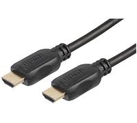 Pro Signal PSG3002-HDMI-1 Premium High Speed 4K UHD HDMI Lead with Ethernet, Male to Male, Gold Contacts, 1m Black