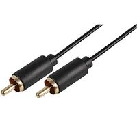Pro Signal PSG3172-10M Slim Phono (RCA) Plug to Phono Plug Lead, 10m, Black