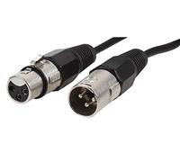 Pro Signal PSG3349-XLR-1.5M 3 Pin XLR Male to XLR Female Microphone Lead, 1.5m Nickel