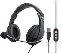 PRO SIGNAL PSG3434 Stereo Headphones USB with Swivel Mic